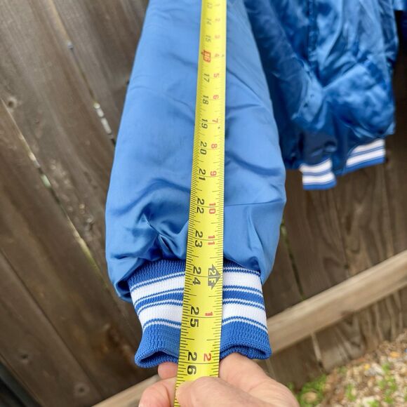 NICE Vintage 80s-90s Texas HS Band Satin Bomber Jacket Unisex M Quilted, Pockets - Picture 9 of 11